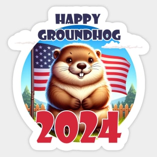 Only groundhog Sticker